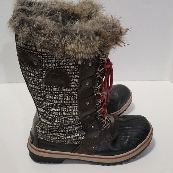 SOREL Tofino II Faux Fur Trim Winter Boots size 7 - Picture 1 of 9